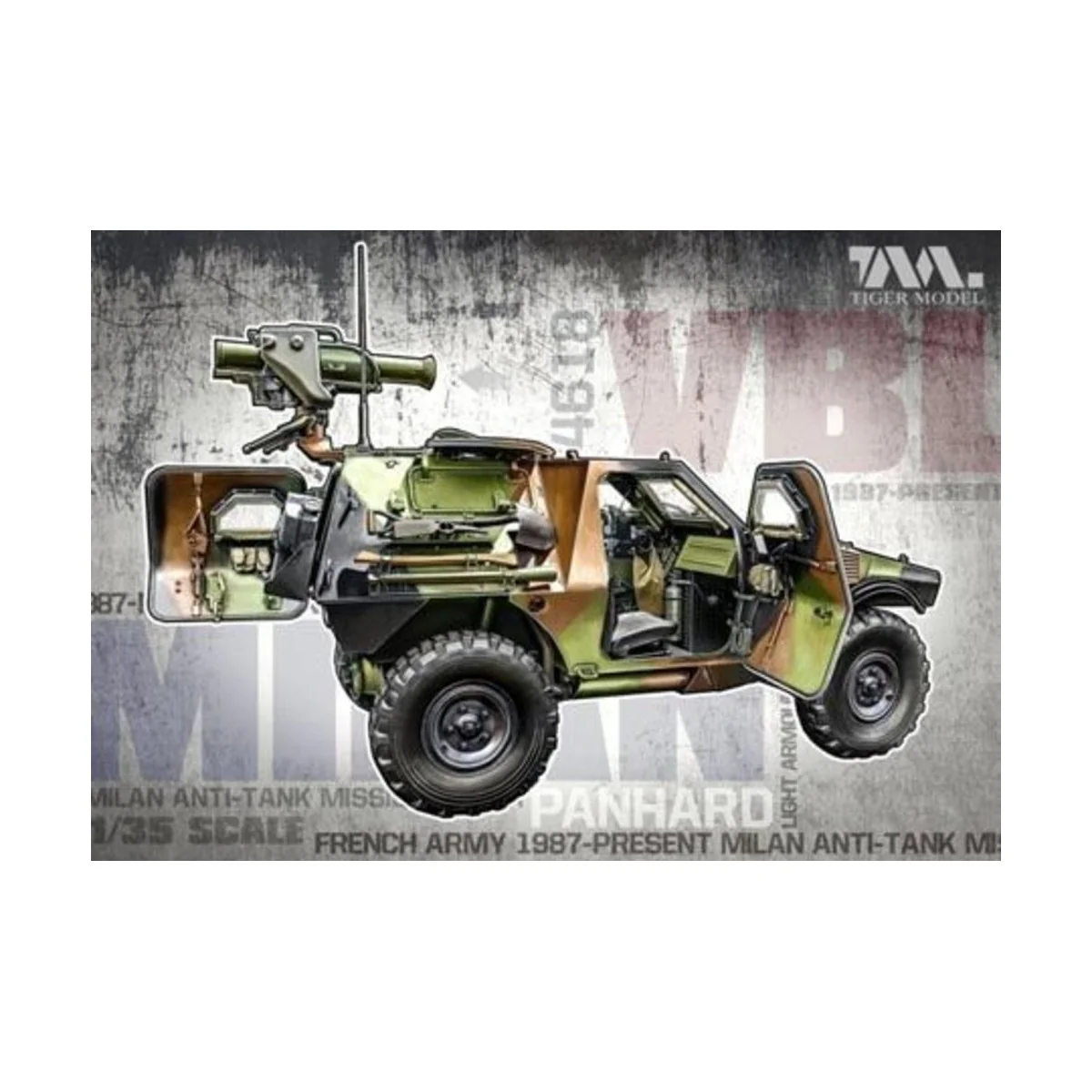 French VBL with Milan Anti-Tank Missile Launcher - Tigermodel 4618
