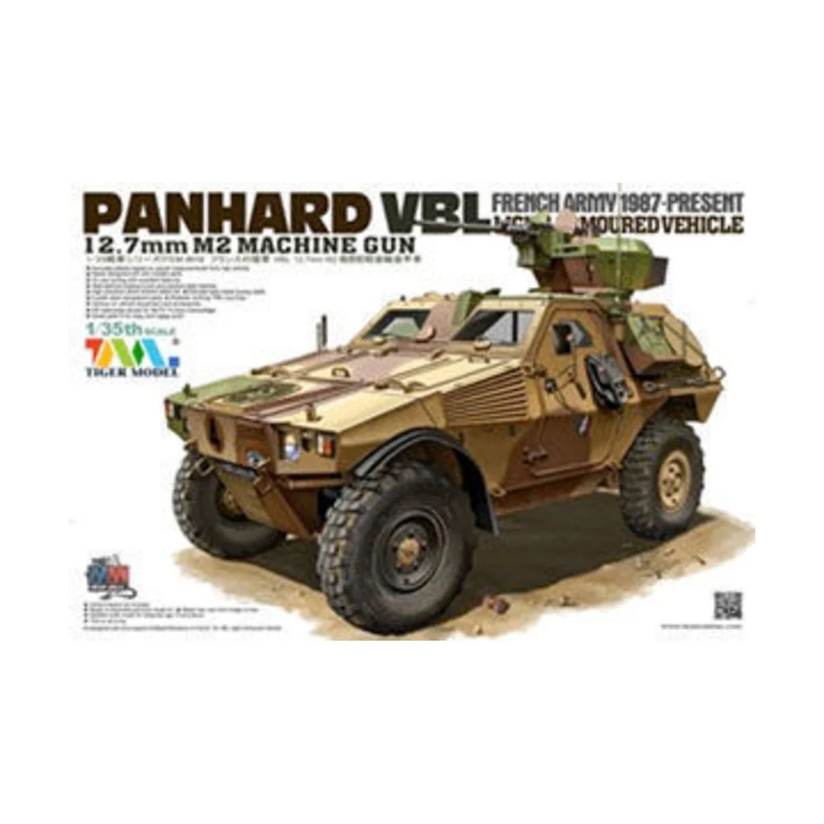 VBL 12.7mm M2 MACHINE GUN LIGHT ARMOURE, 1/35 - Tigermodel 4619 VBL 12.7mm M2 MACHINE GUN LIGHT ARMOURE, 1/35 - Tigermodel 4619