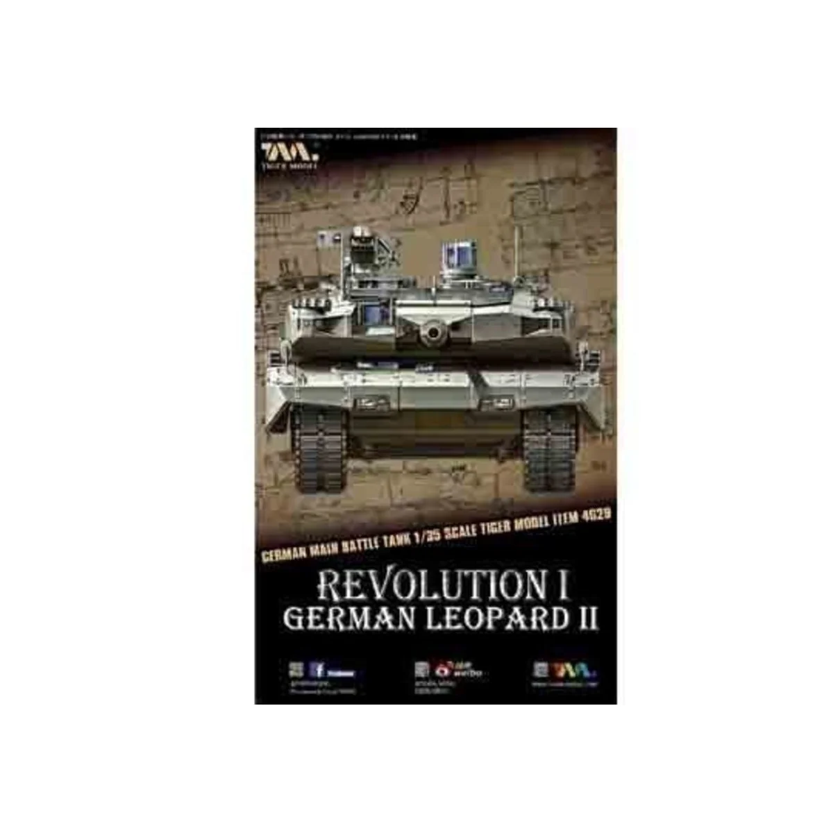 German Main Battle Tank Revolution I Leopard II - Tigermodel 4629