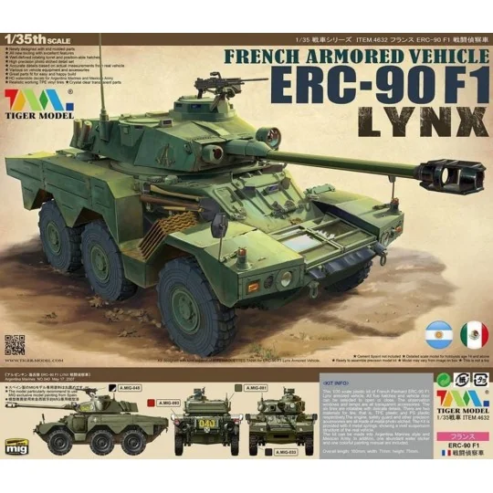French Armored Vehicle ERC-90F1 Lynx - Tigermodel 4632