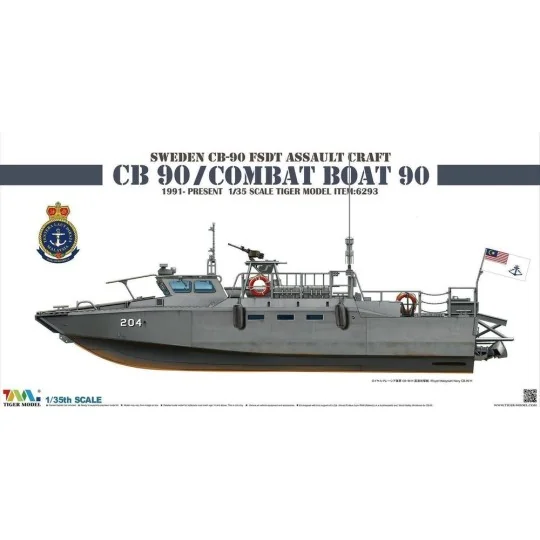 Sweden CB-90 FDST Assault Craft CB 90/ Combat Boat 90 - Tigermodel ...