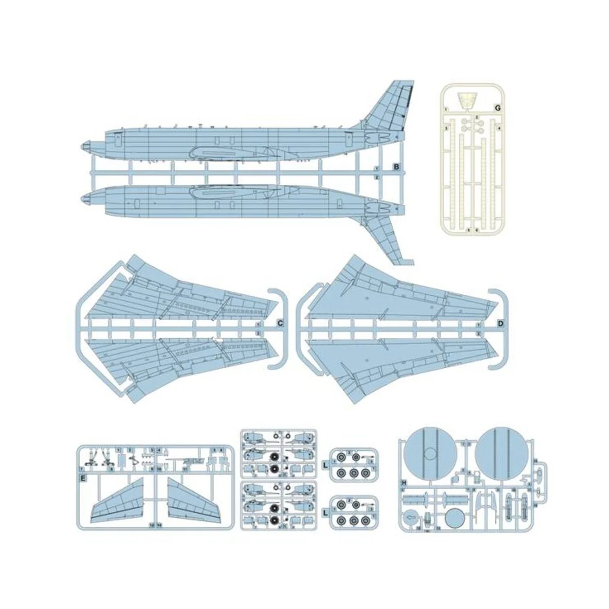Boeing E-3 Sentry AWACS, 1/144 - Roden 345
