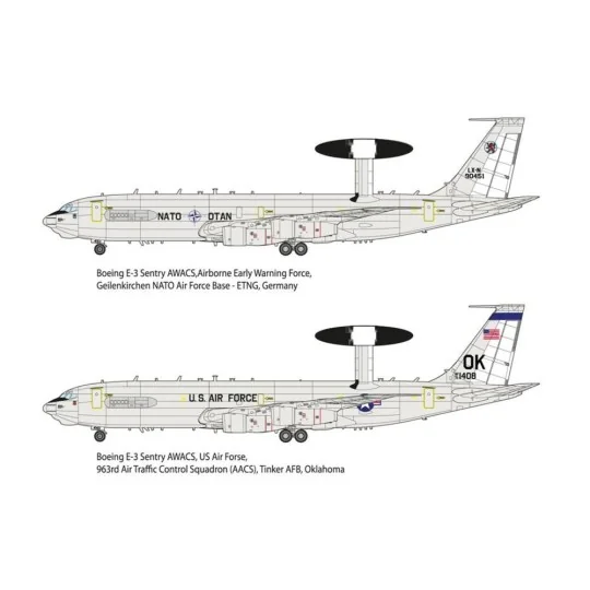Boeing E-3 Sentry AWACS, 1/144 - Roden 345