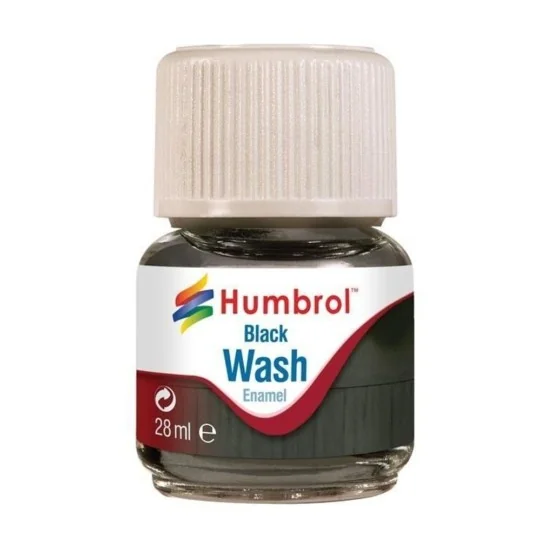 Humbrol Enamel Wash Black 28 ml - Humbrol AV0201