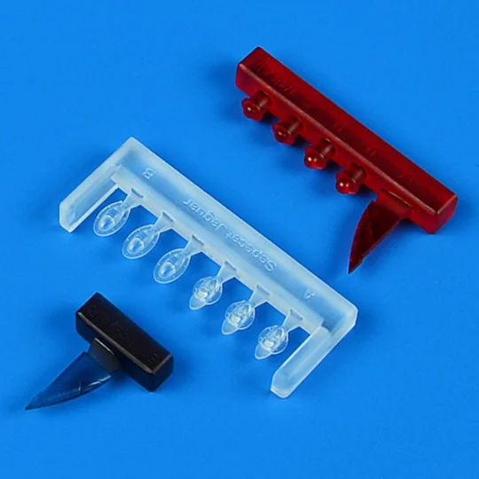 Sepecat Jaguar GR.1/GR.1a position lights for Airfix, 1/48 - Quickb... Sepecat Jaguar GR.1/GR.1a position lights for Airfix, 1/48 - Quickb...