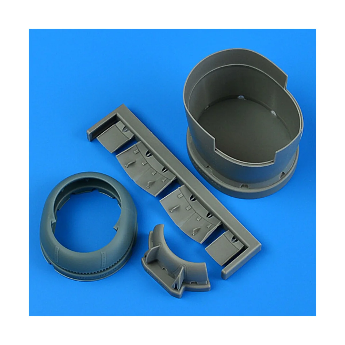 F6F-5 Hellcat cowling and cooling flaps (opened) for Hasegawa, 1/48...