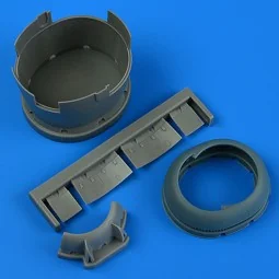 F6F-3 Hellcat early cowling and cooling flaps (closed) for Eduard, ...