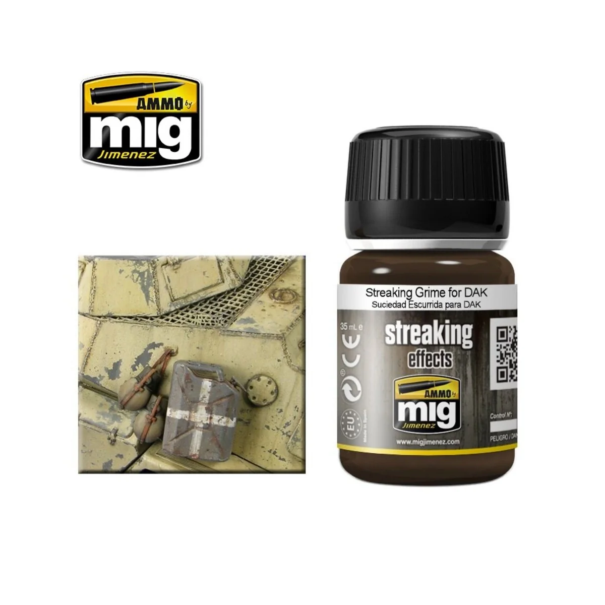 STREAKING Grime for D.A.K. - AMMO by MIG Jimenez A.MIG-1201 STREAKING Grime for D.A.K. - AMMO by MIG Jimenez A.MIG-1201