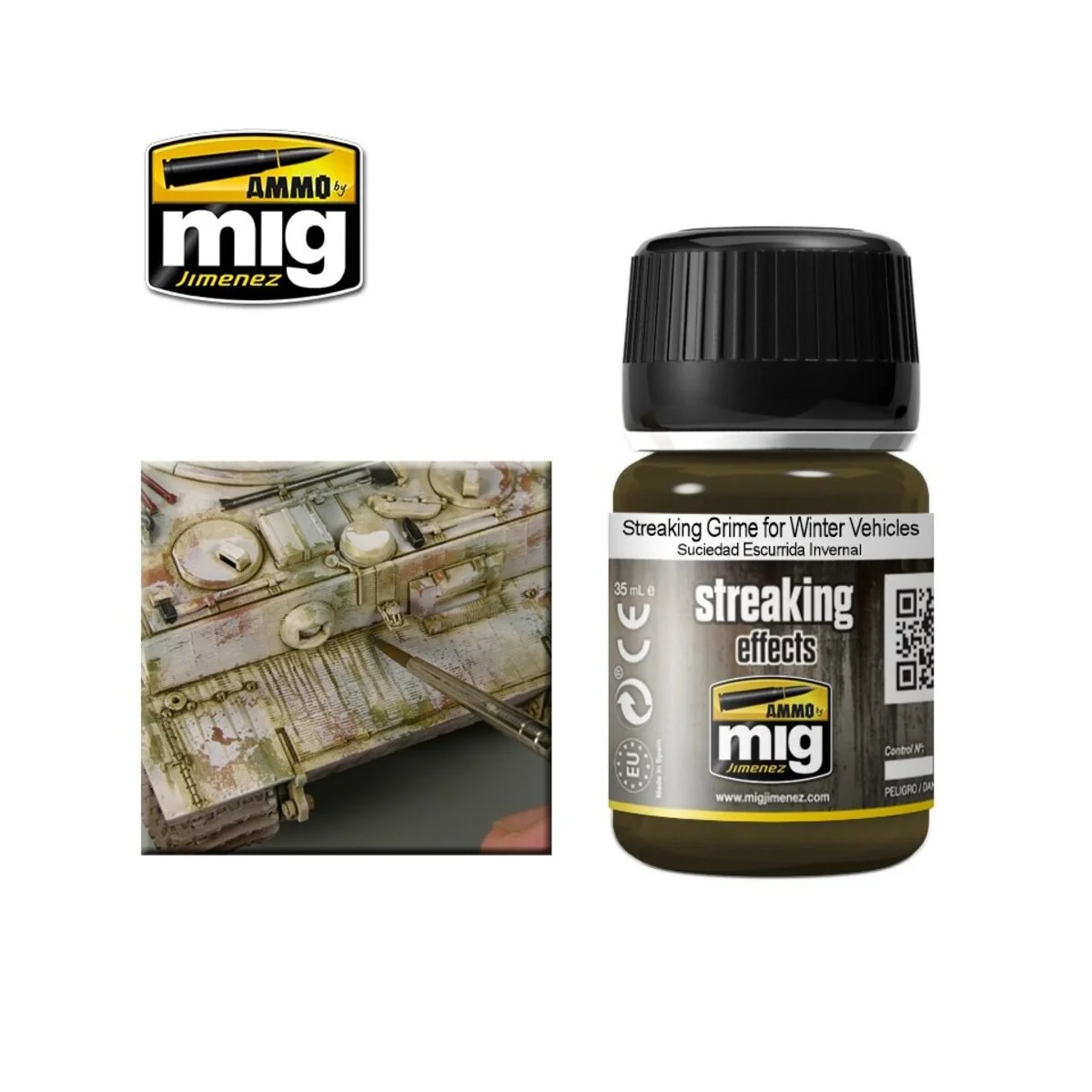 STREAKING Grime for Winter Vehicles - AMMO by MIG Jimenez A.MIG-1205