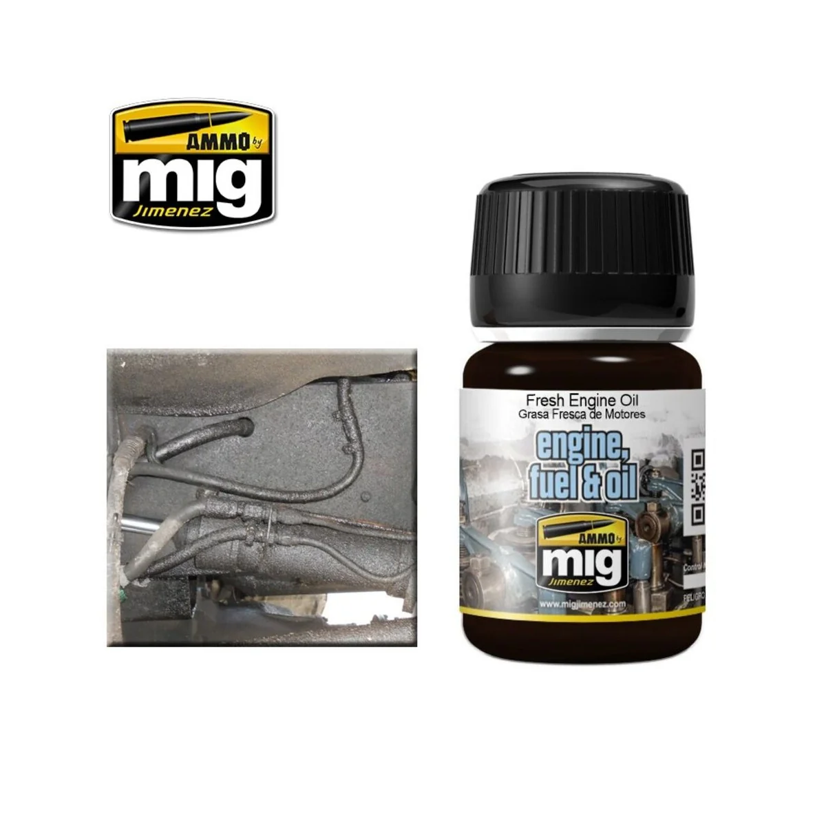 Fresh Engine Oil EFFECTS - AMMO by MIG Jimenez A.MIG-1408 Fresh Engine Oil EFFECTS - AMMO by MIG Jimenez A.MIG-1408