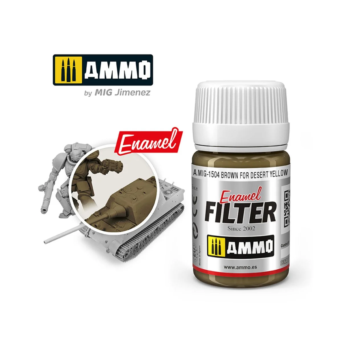 FILTER Brown for Desert Yellow - AMMO by MIG Jimenez A.MIG-1504