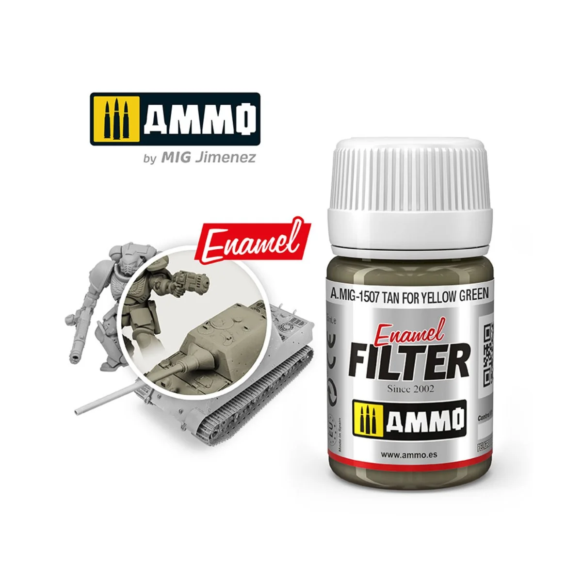 FILTER Tan for Yellow Green - AMMO by MIG Jimenez A.MIG-1507 FILTER Tan for Yellow Green - AMMO by MIG Jimenez A.MIG-1507