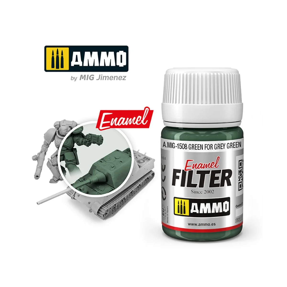 FILTER Green for Grey Green - AMMO by MIG Jimenez A.MIG-1508 FILTER Green for Grey Green - AMMO by MIG Jimenez A.MIG-1508