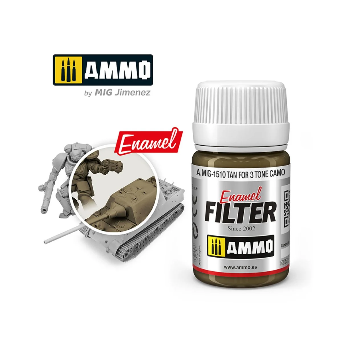 FILTER Tan for 3 Tone Camo - AMMO by MIG Jimenez A.MIG-1510