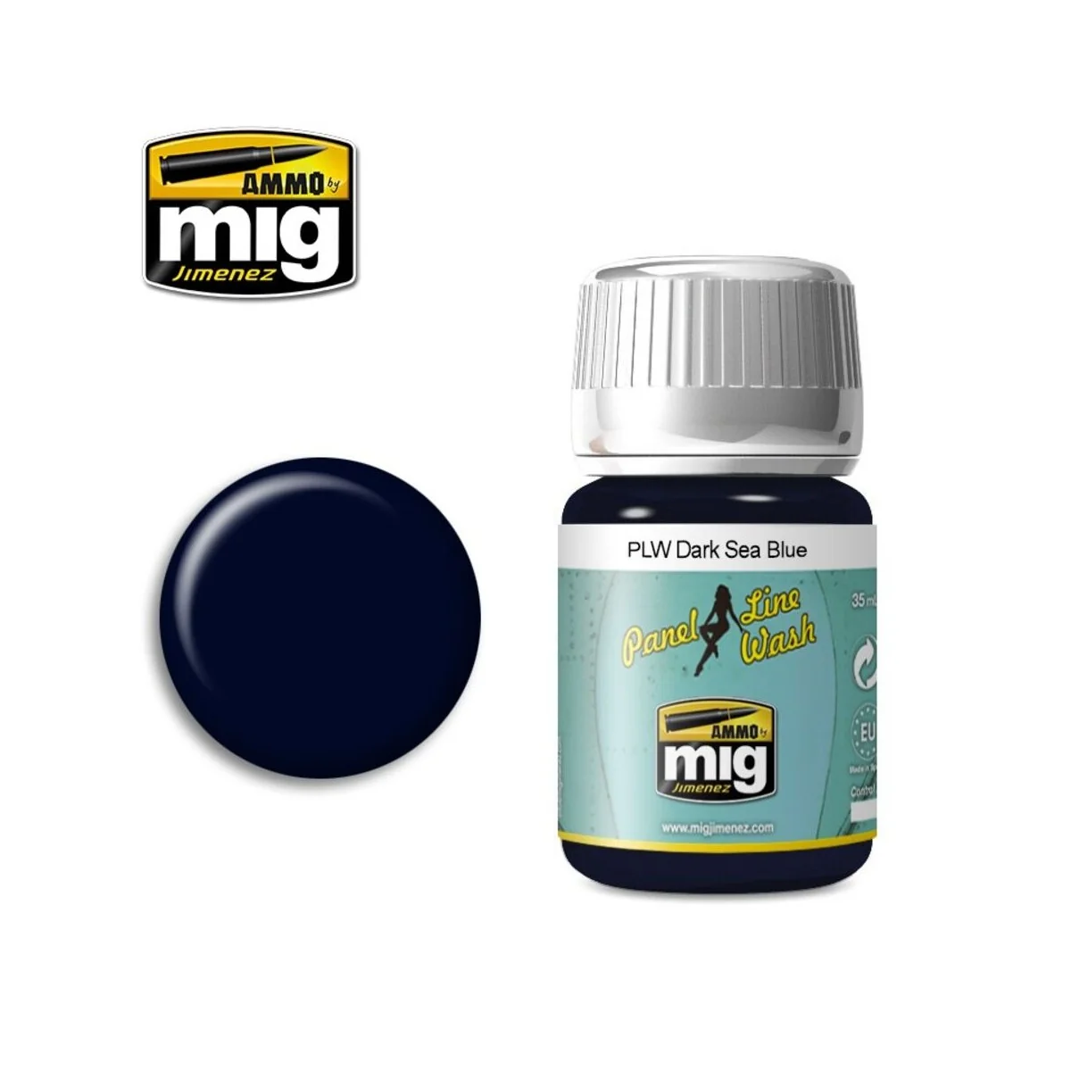 PLW Dark Sea Blue - AMMO by MIG Jimenez A.MIG-1603 PLW Dark Sea Blue - AMMO by MIG Jimenez A.MIG-1603