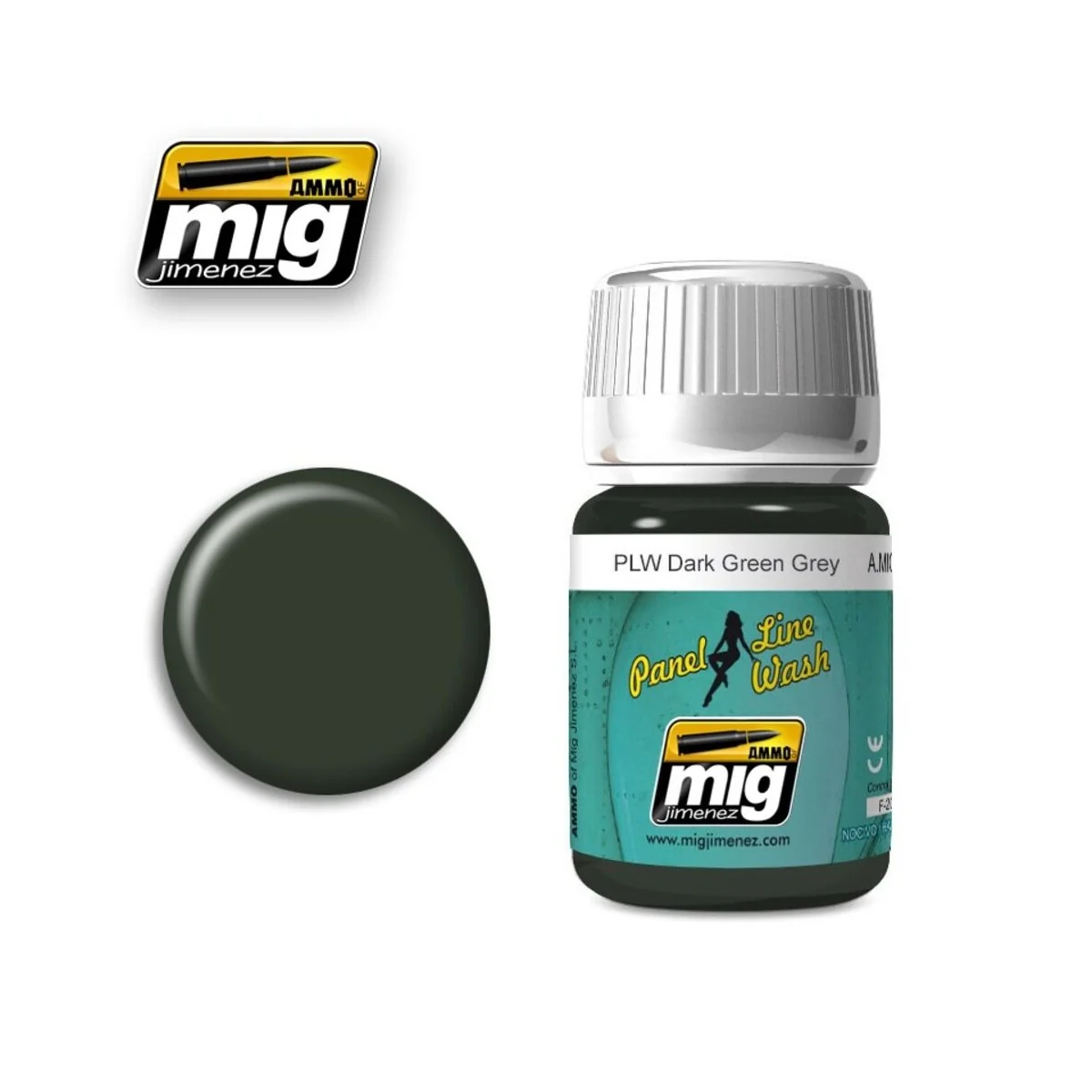 PLW Dark Green Grey - AMMO by MIG Jimenez A.MIG-1608 PLW Dark Green Grey - AMMO by MIG Jimenez A.MIG-1608