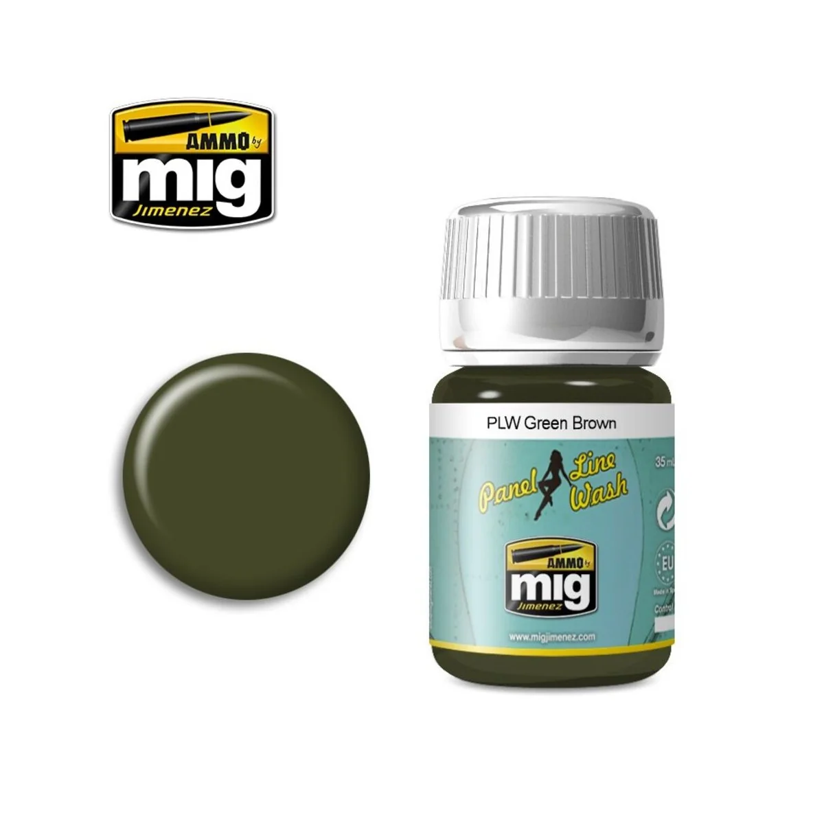 PLW Green Brown - AMMO by MIG Jimenez A.MIG-1612 PLW Green Brown - AMMO by MIG Jimenez A.MIG-1612