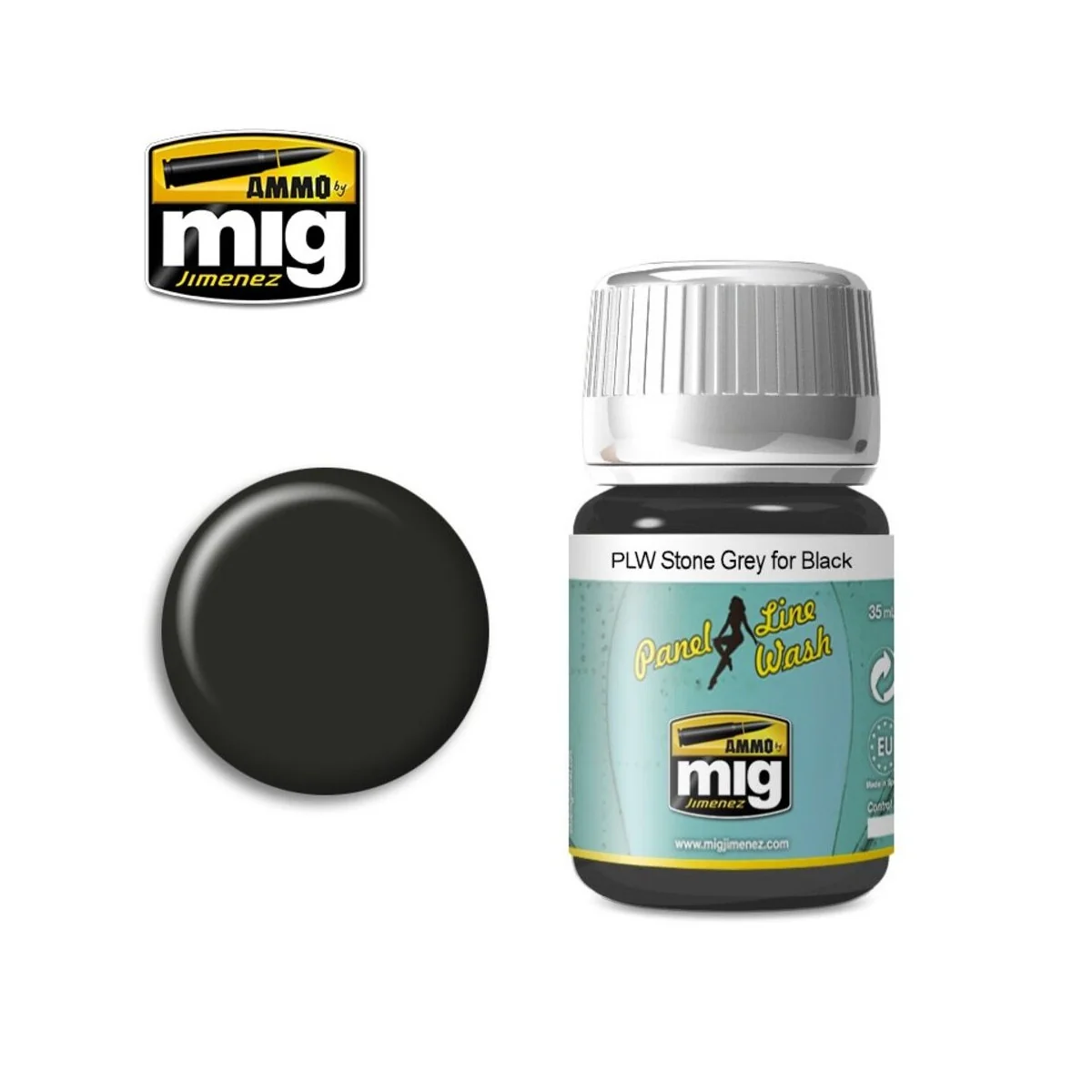 PLW Stone Grey for Black - AMMO by MIG Jimenez A.MIG-1615