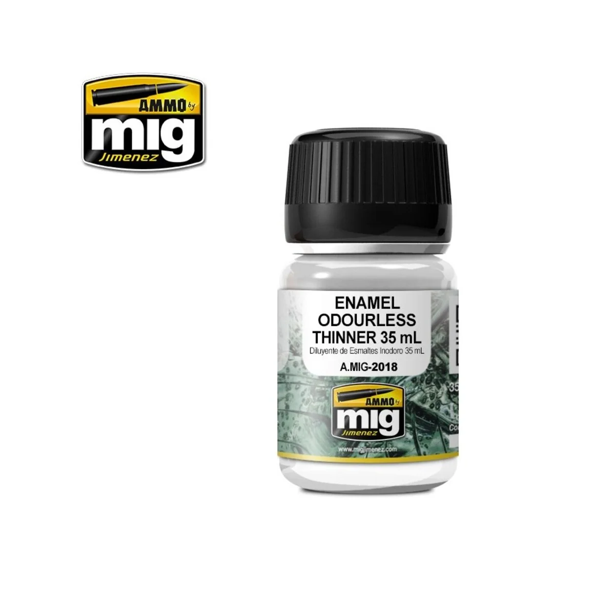 Enamel Odourless Thinner (35mL) - AMMO by MIG Jimenez A.MIG-2018 Enamel Odourless Thinner (35mL) - AMMO by MIG Jimenez A.MIG-2018