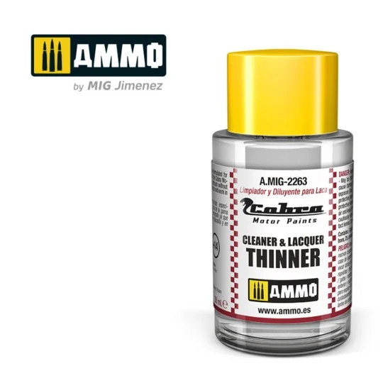 COBRA MOTOR Cleaner & Thinner Lacquer - AMMO by MIG Jimenez A.MIG-2263