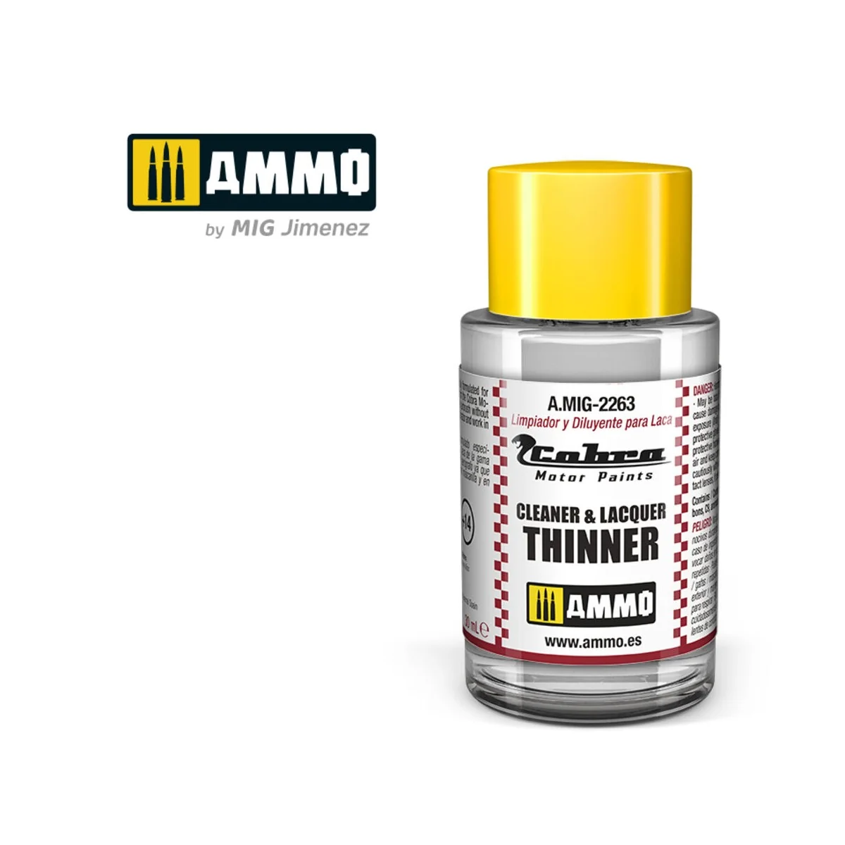 COBRA MOTOR Cleaner & Thinner Lacquer - AMMO by MIG Jimenez A.MIG-2263