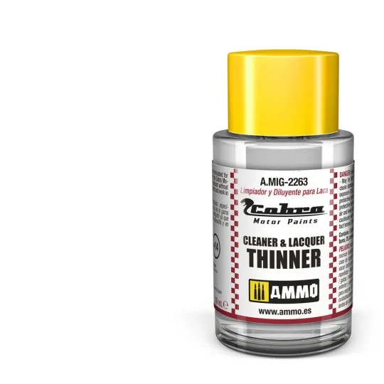 COBRA MOTOR Cleaner & Thinner Lacquer - AMMO by MIG Jimenez A.MIG-2263
