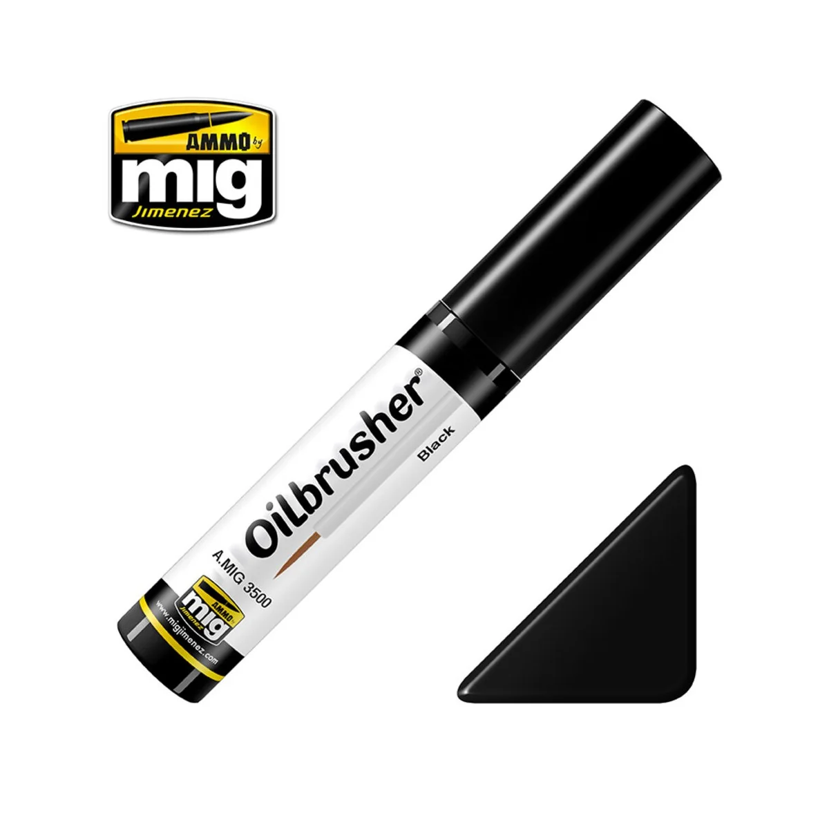 OILBRUSHER Black - AMMO by MIG Jimenez A.MIG-3500 OILBRUSHER Black - AMMO by MIG Jimenez A.MIG-3500