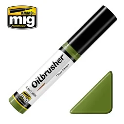 OILBRUSHER Olive Green - AMMO by MIG Jimenez A.MIG-3505
