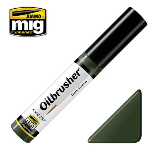 OILBRUSHER Dark Green - AMMO by MIG Jimenez A.MIG-3507