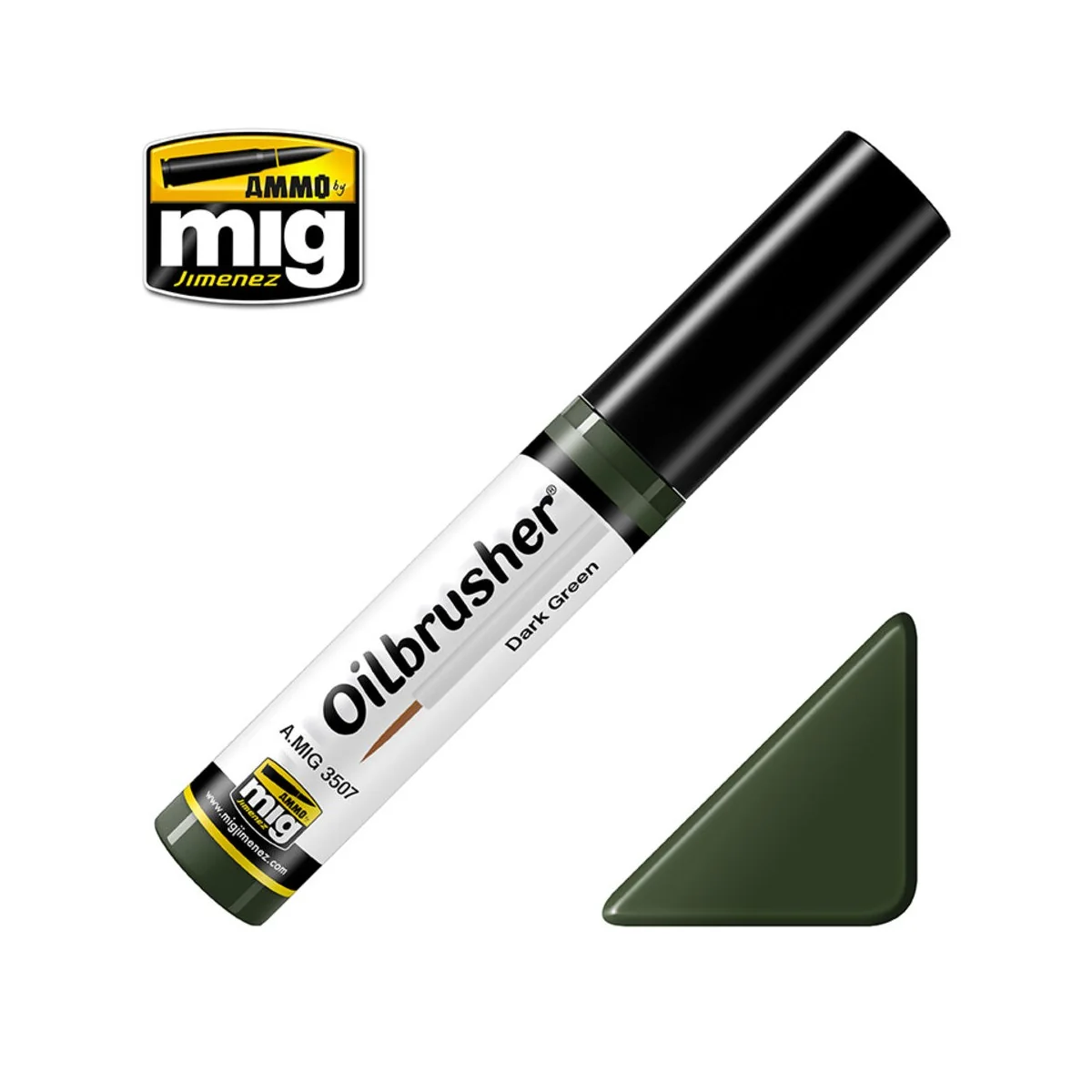 OILBRUSHER Dark Green - AMMO by MIG Jimenez A.MIG-3507
