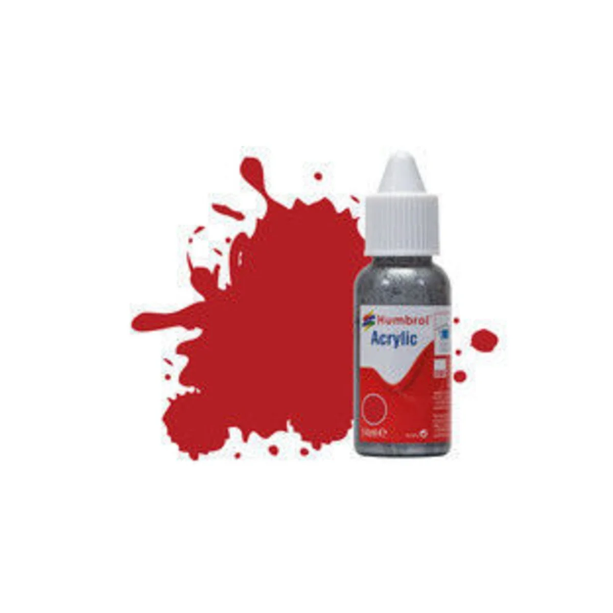 HUMBROL ACRYLIC DROPPER BOTTLE 14ML No 153 Insignia Red Matt - Humb...