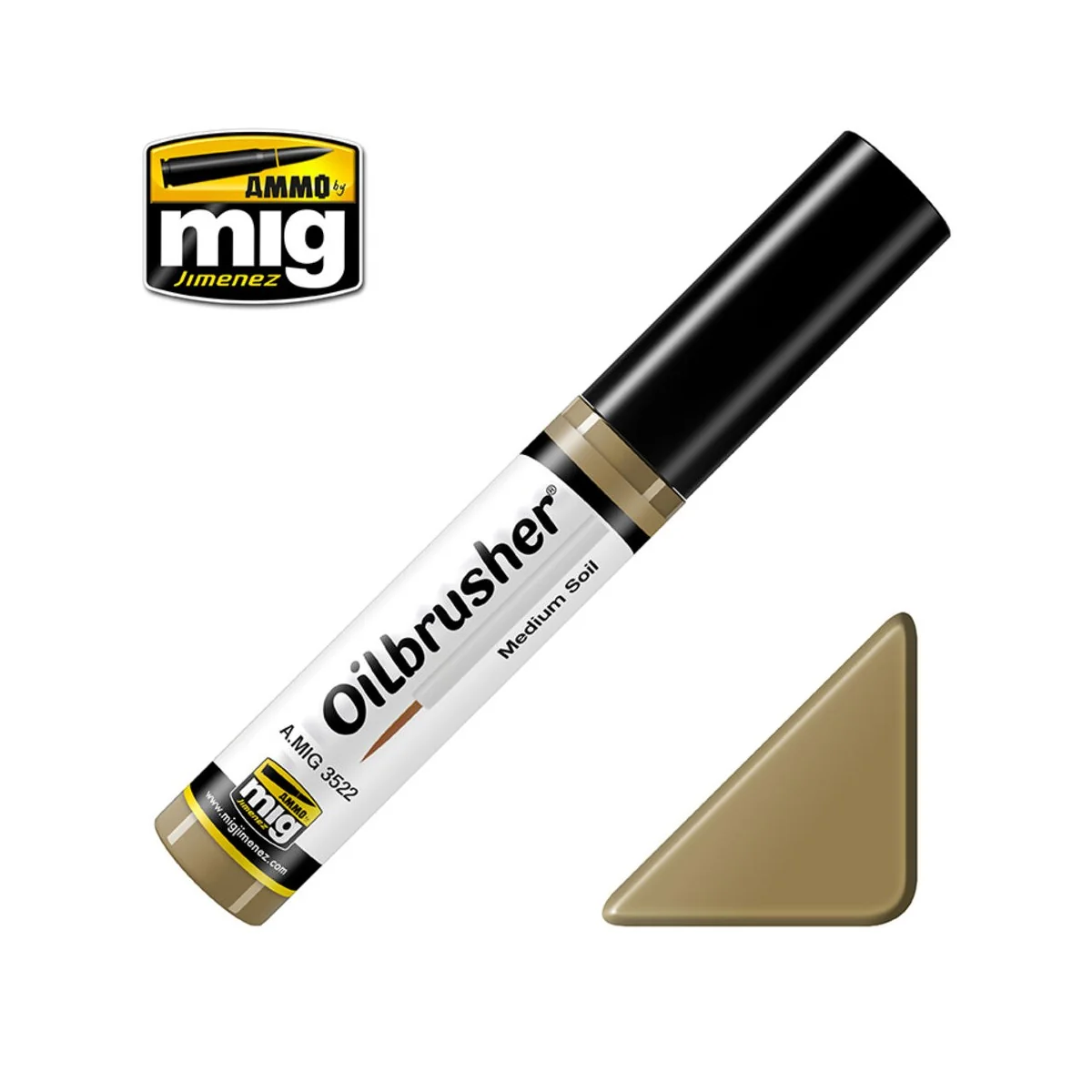 OILBRUSHER Medium Soil - AMMO by MIG Jimenez A.MIG-3522