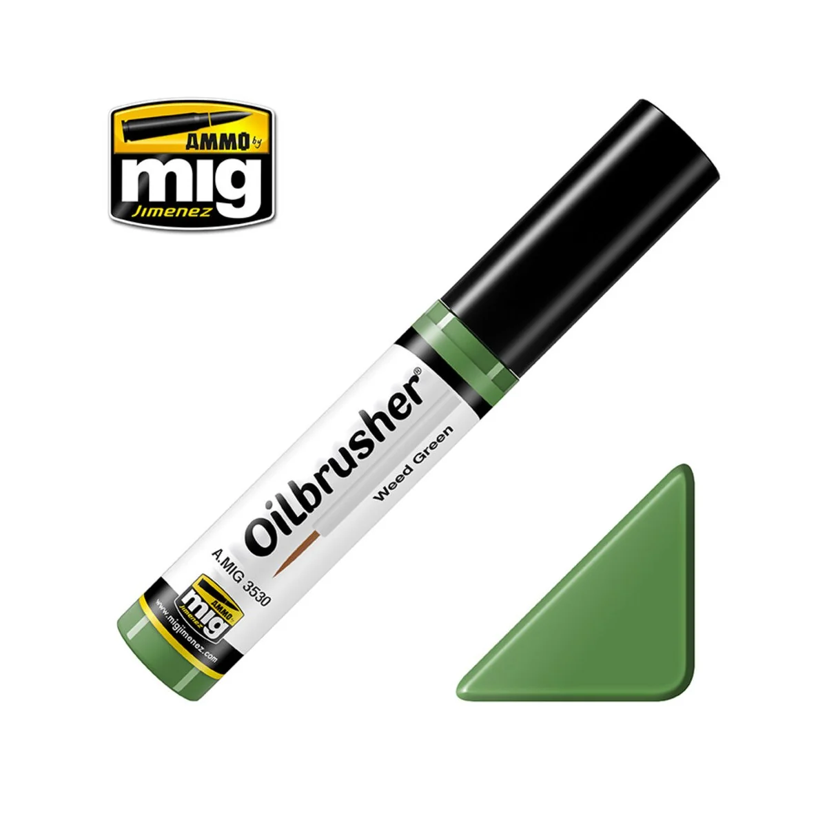 OILBRUSHER Weed Green - AMMO by MIG Jimenez A.MIG-3530 OILBRUSHER Weed Green - AMMO by MIG Jimenez A.MIG-3530