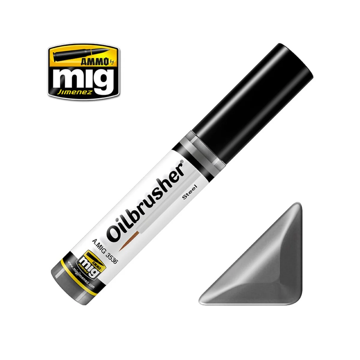 OILBRUSHER Steel - AMMO by MIG Jimenez A.MIG-3536