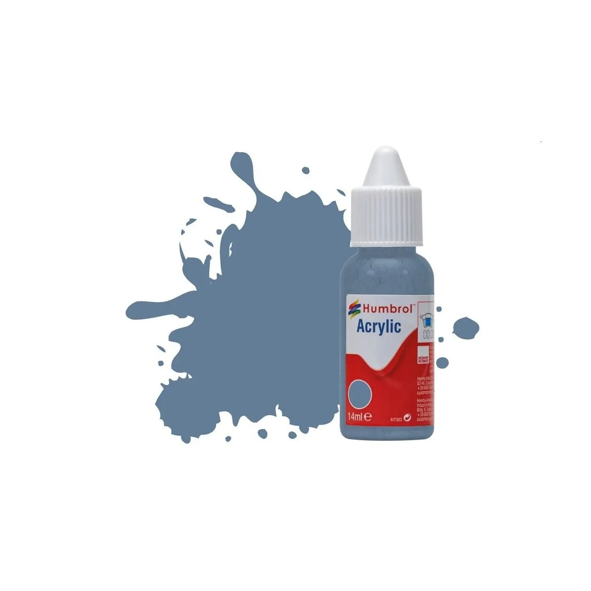 HUMBROL ACRYLIC DROPPER BOTTLE 14ML No.157 Azure Blue Matt - Humbro...