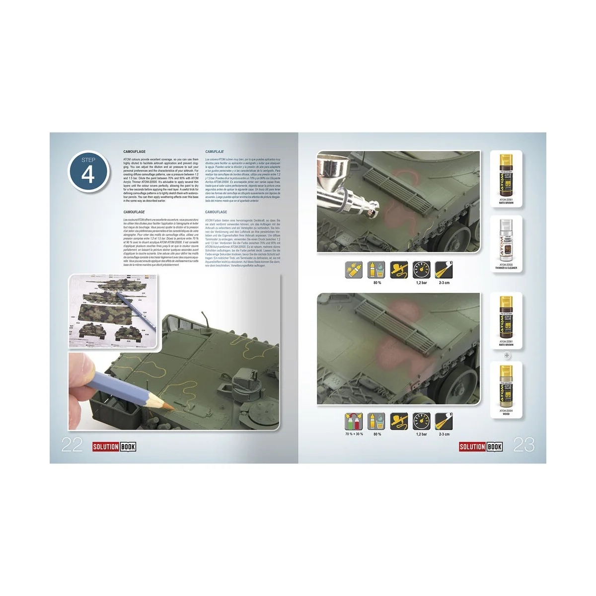 SOLUTION BOOK 26 - NATO & BUNDESWEHR Vehicles (English, Castellano,...