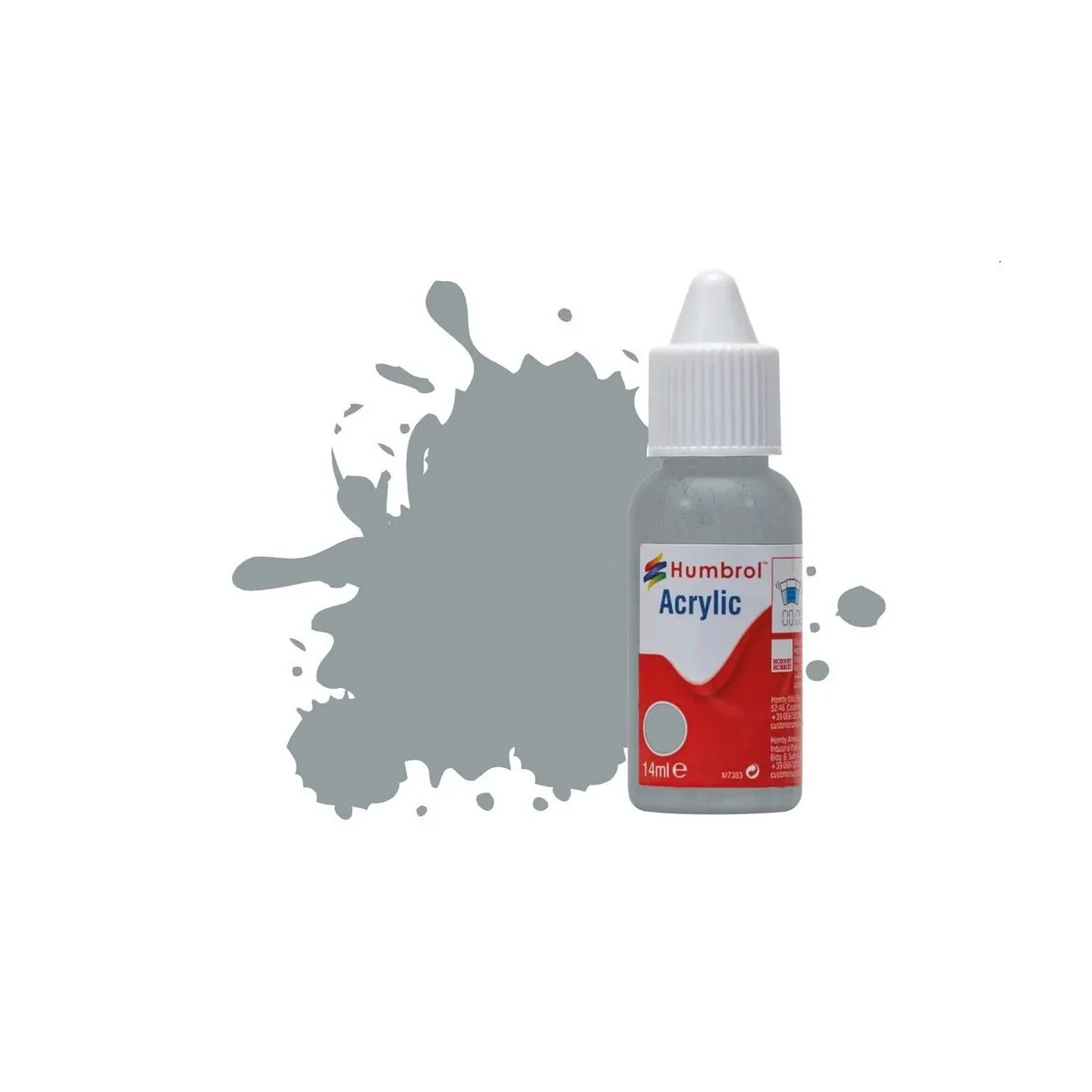 HUMBROL ACRYLIC DROPPER BOTTLE 14ML No.167 Barley/Camouflage Grey M...