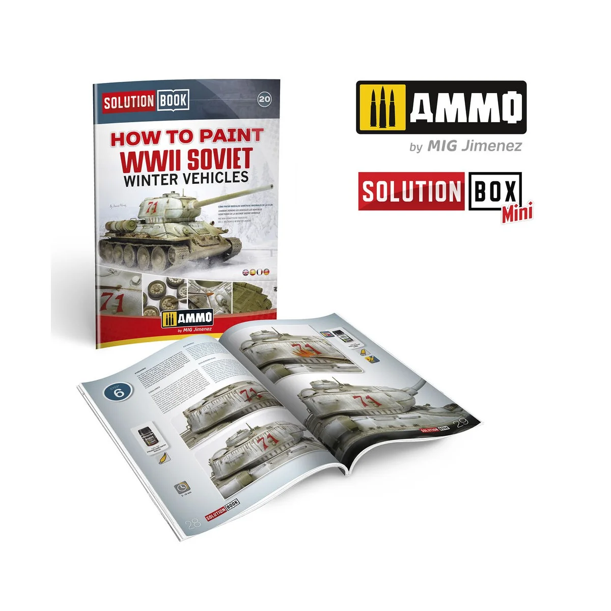 SOLUTION BOOK 20 - How to Paint WWII Soviet Winter Vehicles - (Mult...