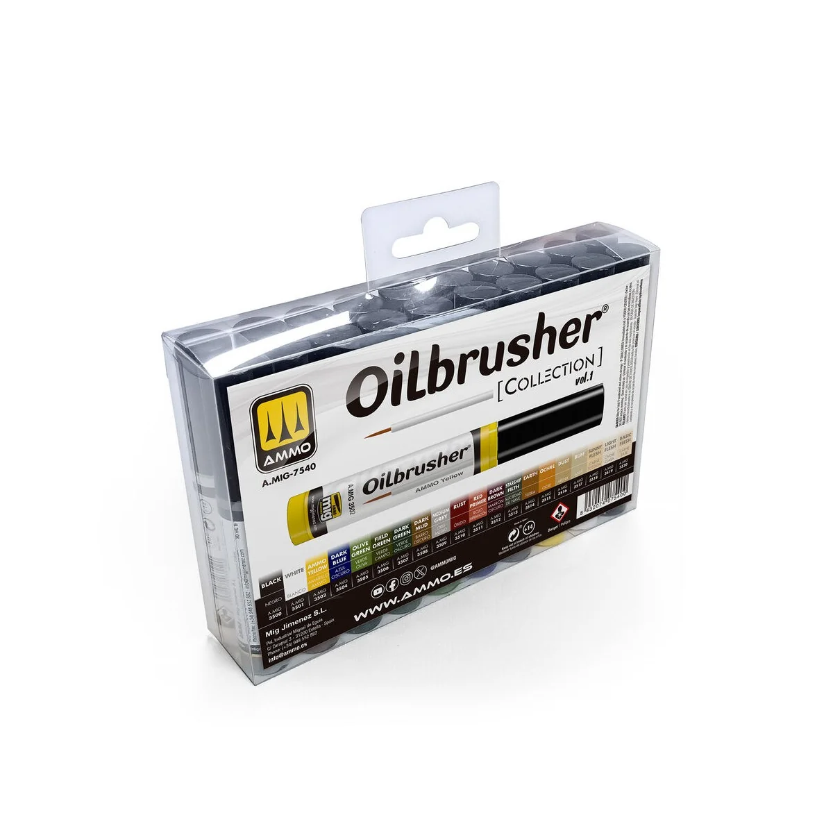 AMMO Collections: Oilbrusher Vol.1 - AMMO by MIG Jimenez A.MIG-7540 AMMO Collections: Oilbrusher Vol.1 - AMMO by MIG Jimenez A.MIG-7540