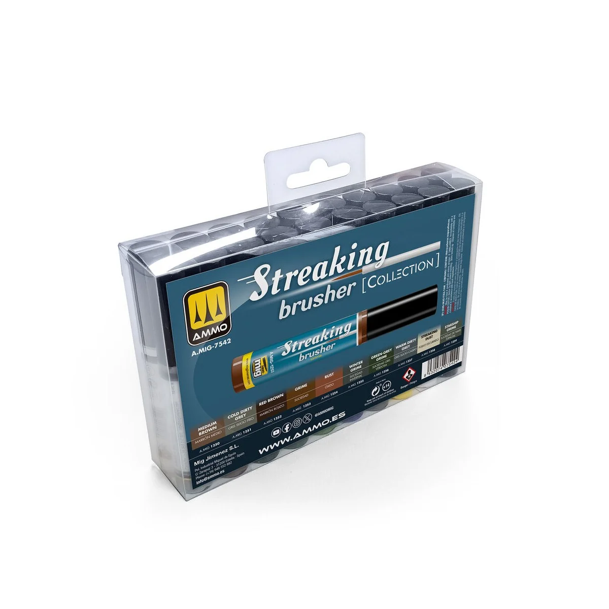 AMMO Collections: Streakingbrushers - AMMO by MIG Jimenez A.MIG-7542 AMMO Collections: Streakingbrushers - AMMO by MIG Jimenez A.MIG-7542