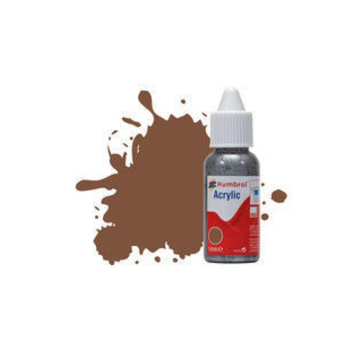 HUMBROL ACRYLIC DROPPER BOTTLE 14ML No 186 Brown - Matt - Humbrol D... HUMBROL ACRYLIC DROPPER BOTTLE 14ML No 186 Brown - Matt - Humbrol D...