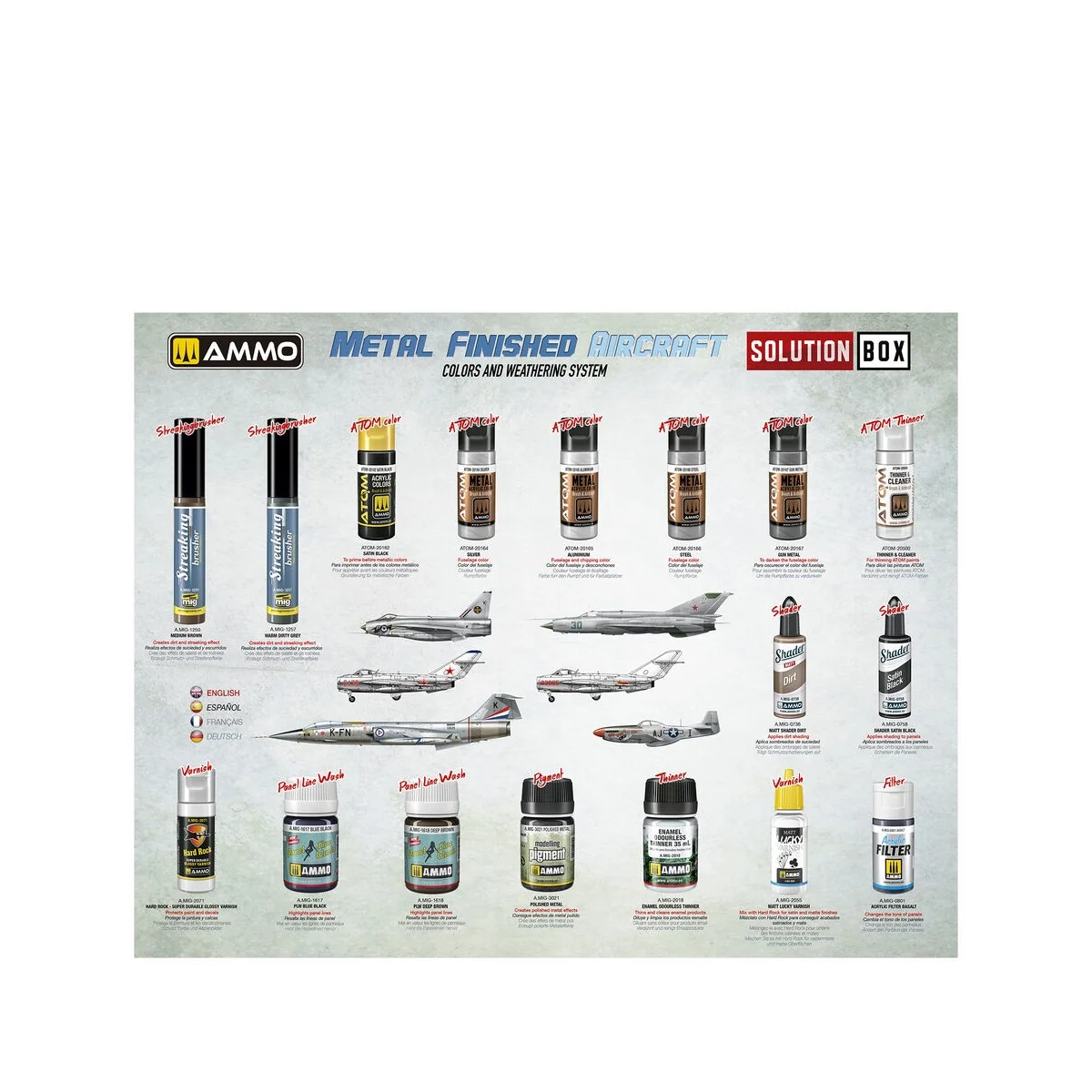 SOLUTION BOX 27 - How to Paint Metal Finished Aircraft - AMMO by MI... SOLUTION BOX 27 - How to Paint Metal Finished Aircraft - AMMO by MI...