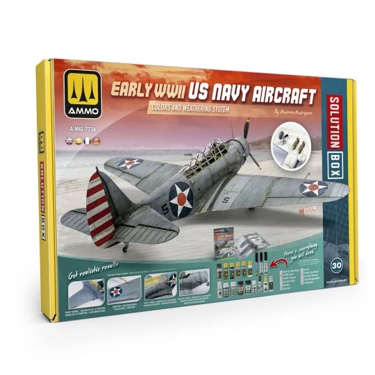 SOLUTION BOX 30 - How to paint Early WWII US Navy Aircraft - AMMO b...