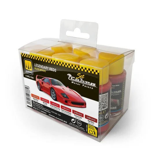 Cobra Motor Legendary Reds Set - AMMO by MIG Jimenez A.MIG-7861 Cobra Motor Legendary Reds Set - AMMO by MIG Jimenez A.MIG-7861