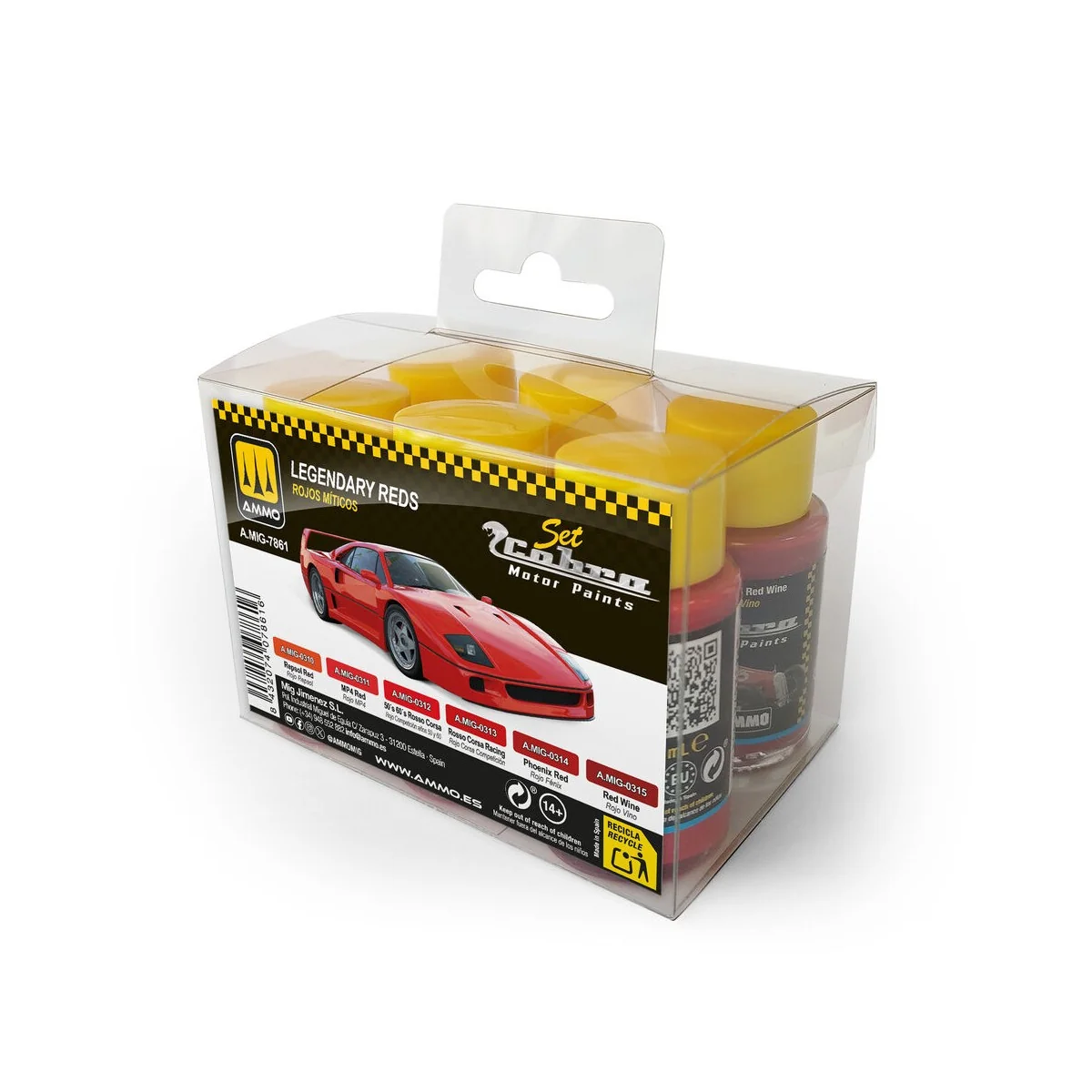 Cobra Motor Legendary Reds Set - AMMO by MIG Jimenez A.MIG-7861 Cobra Motor Legendary Reds Set - AMMO by MIG Jimenez A.MIG-7861