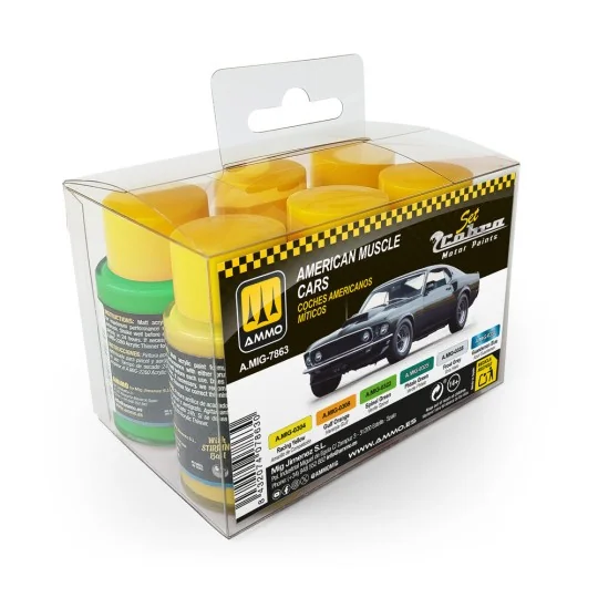 Cobra Motor American Muscle Cars Set - AMMO by MIG Jimenez A.MIG-7863