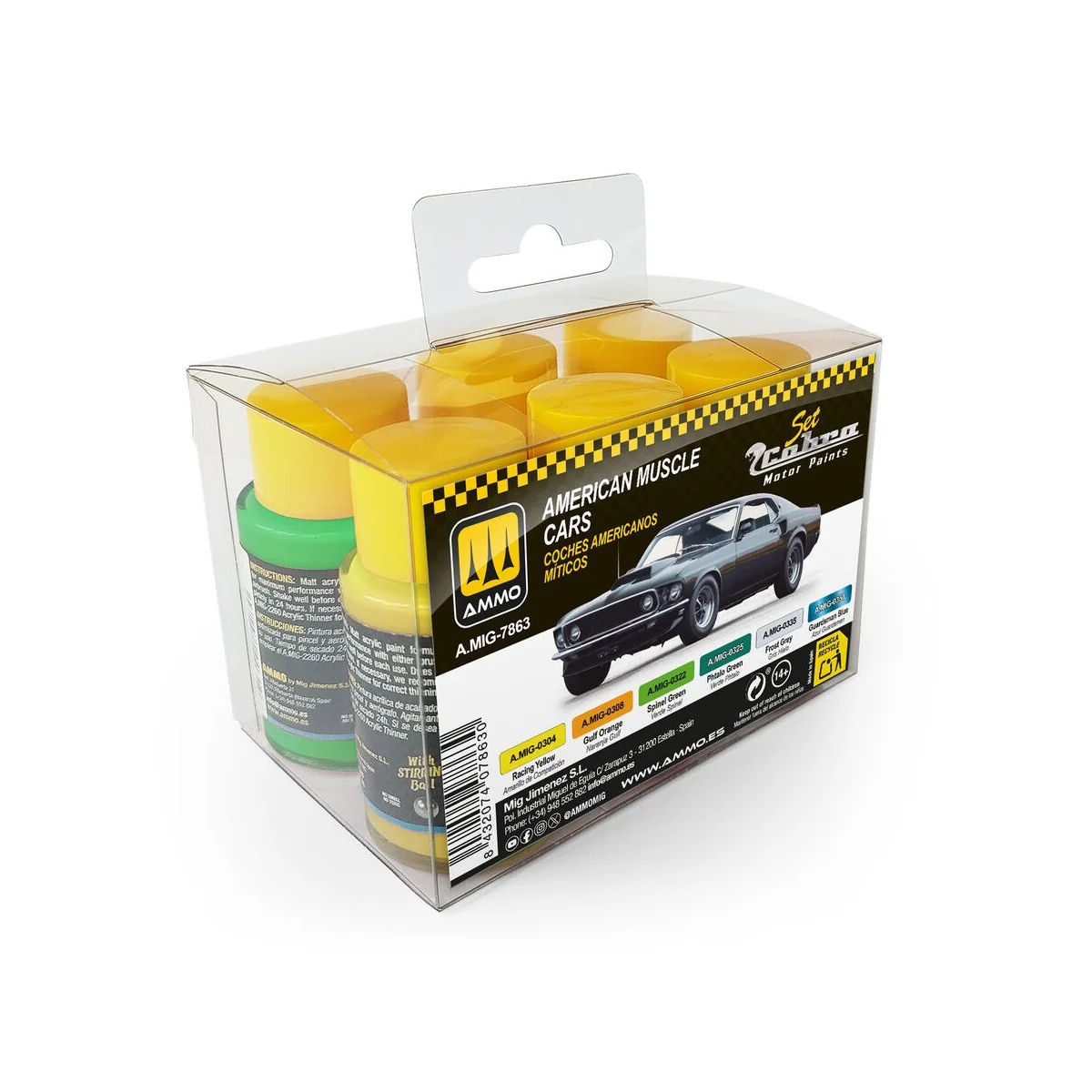 Cobra Motor American Muscle Cars Set - AMMO by MIG Jimenez A.MIG-7863