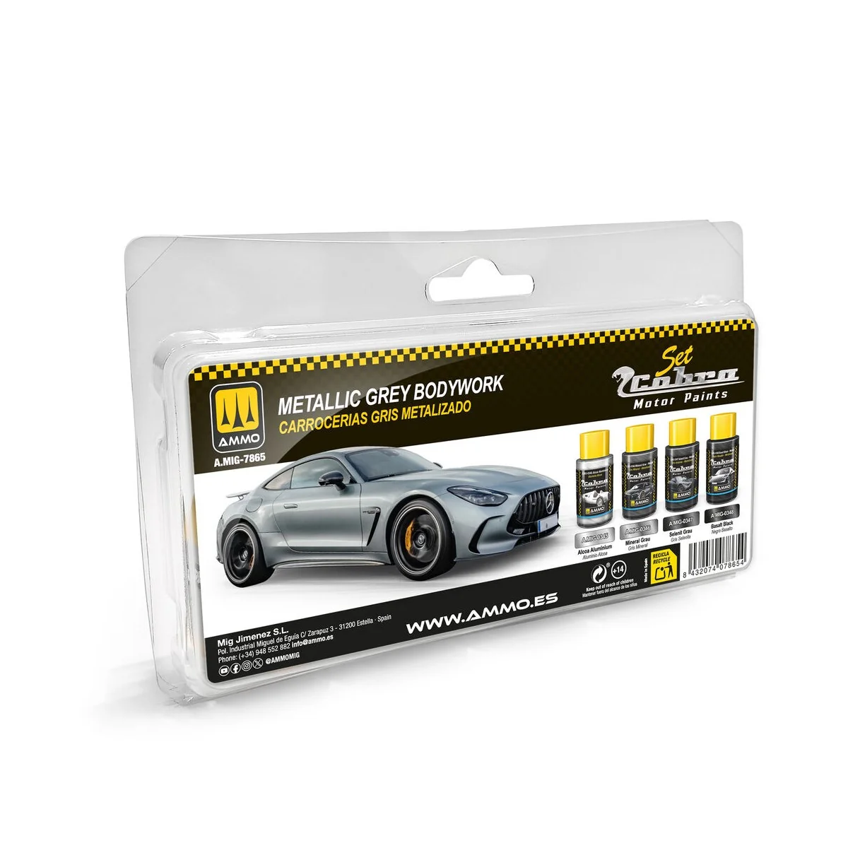 Cobra Motor Metallic Grey Bodyworks Set - AMMO by MIG Jimenez A.MIG...