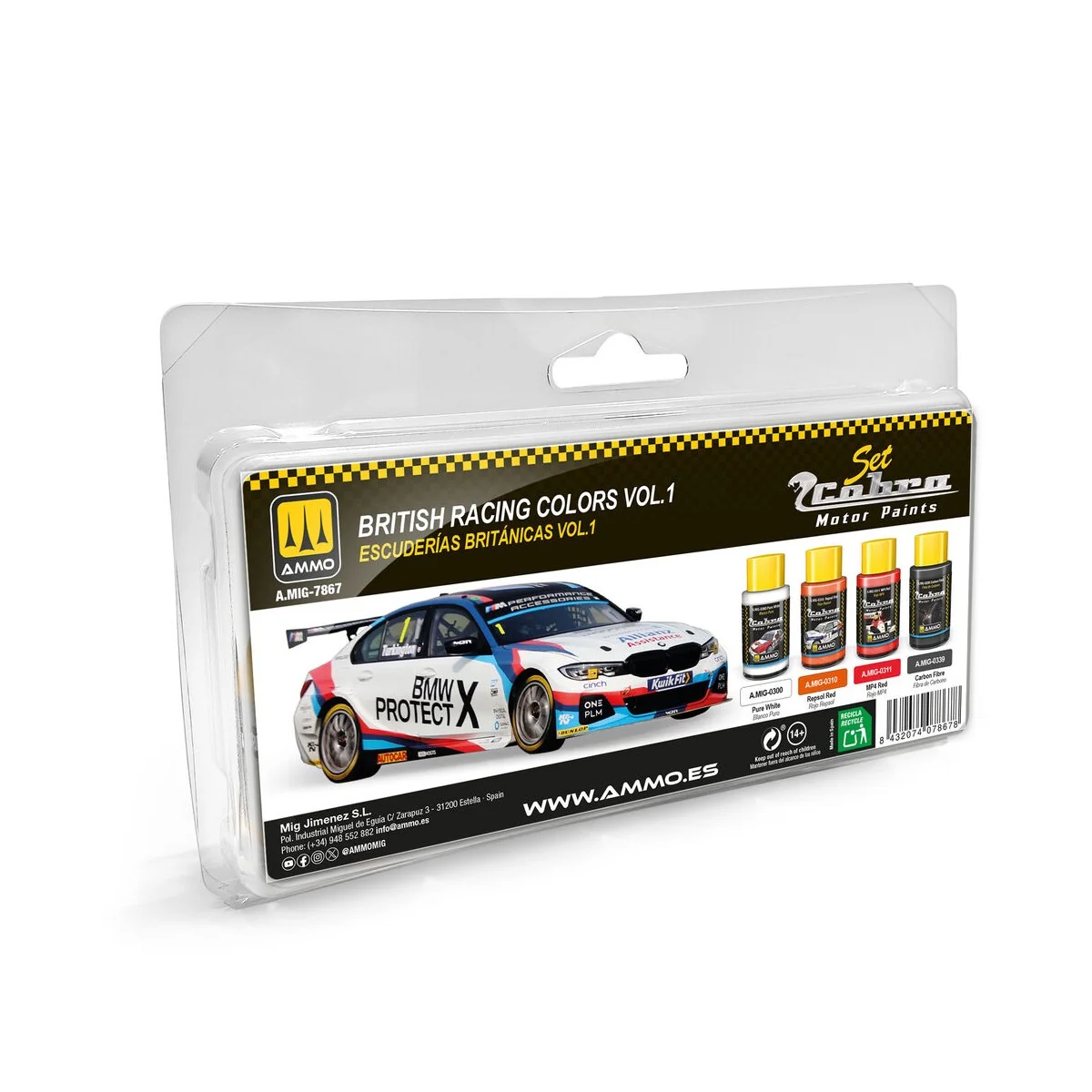 Cobra Motor British Racing Colors Vol.1 Set - AMMO by MIG Jimenez A...