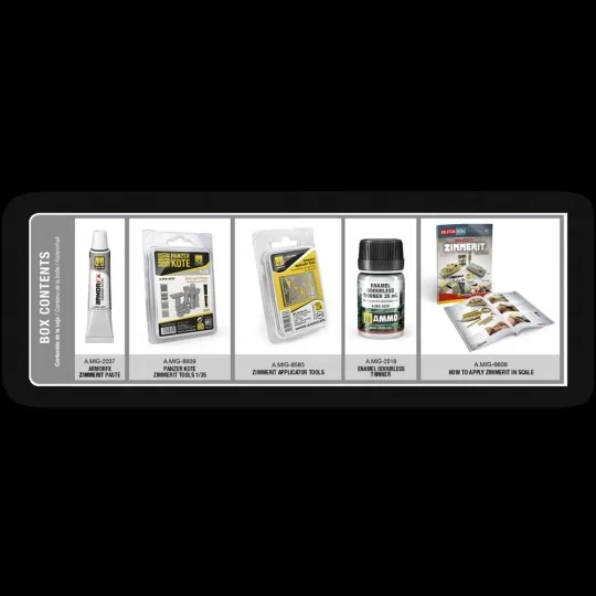 SOLUTION BOX MINI 31 - How to Apply ZIMMERIT in scale - AMMO by MIG...